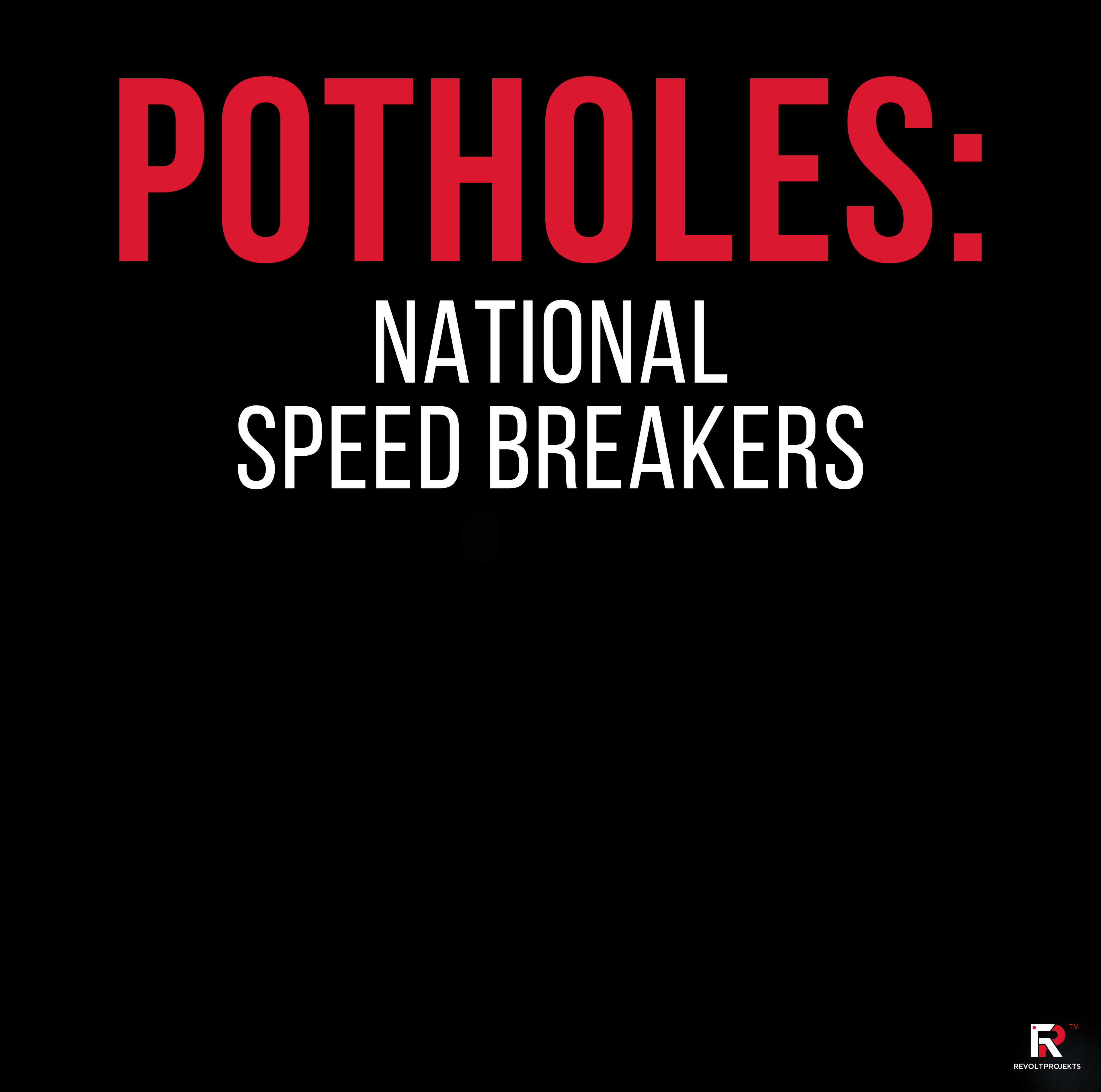 POTHOLES: NATIONAL SPEED BREAKERS WHITE Unisex Oversized Classic T-Shirt