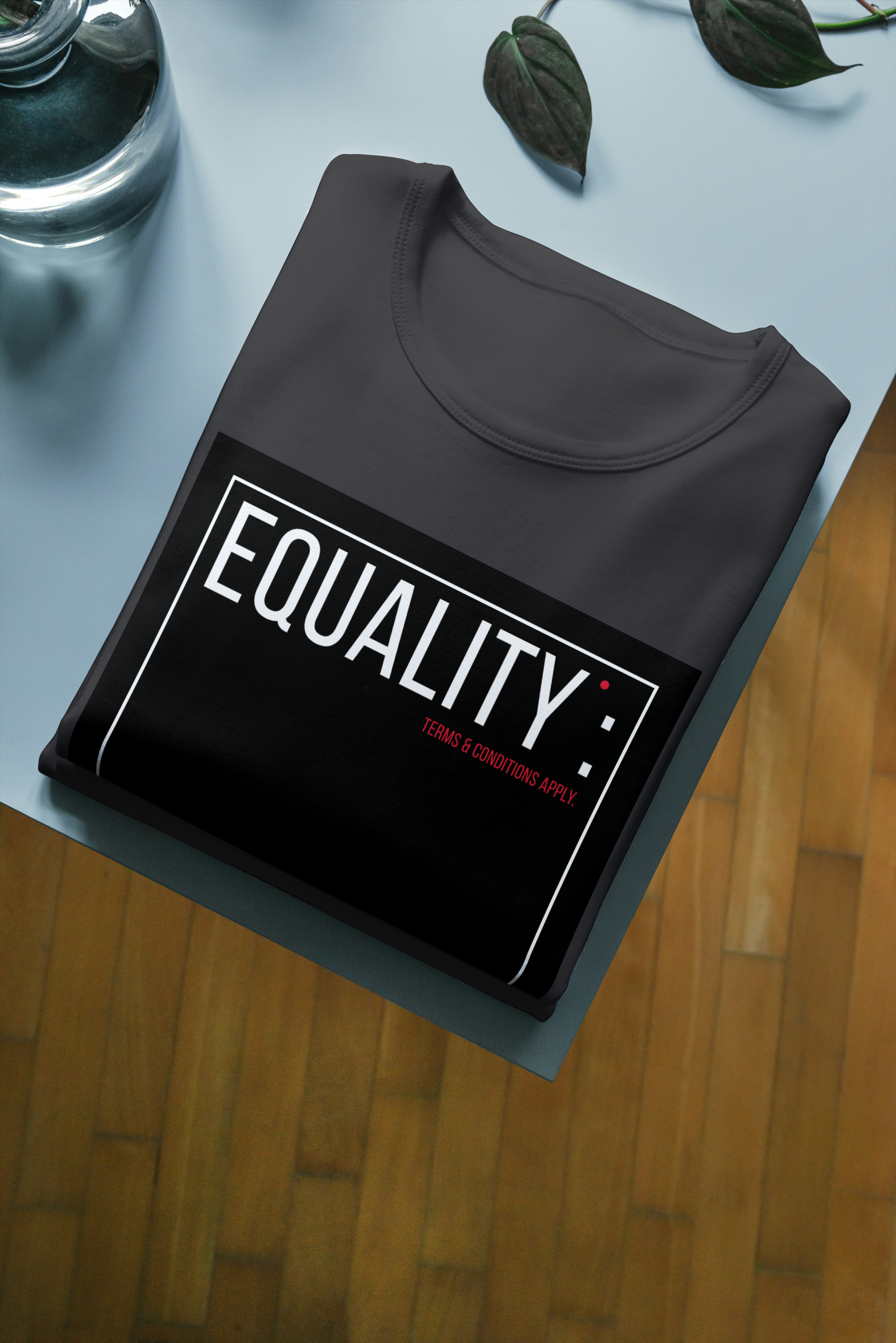 EQUALITY: TERMS & CONDITIONS APPLY BLACK Unisex Oversized Classic T-Shirt