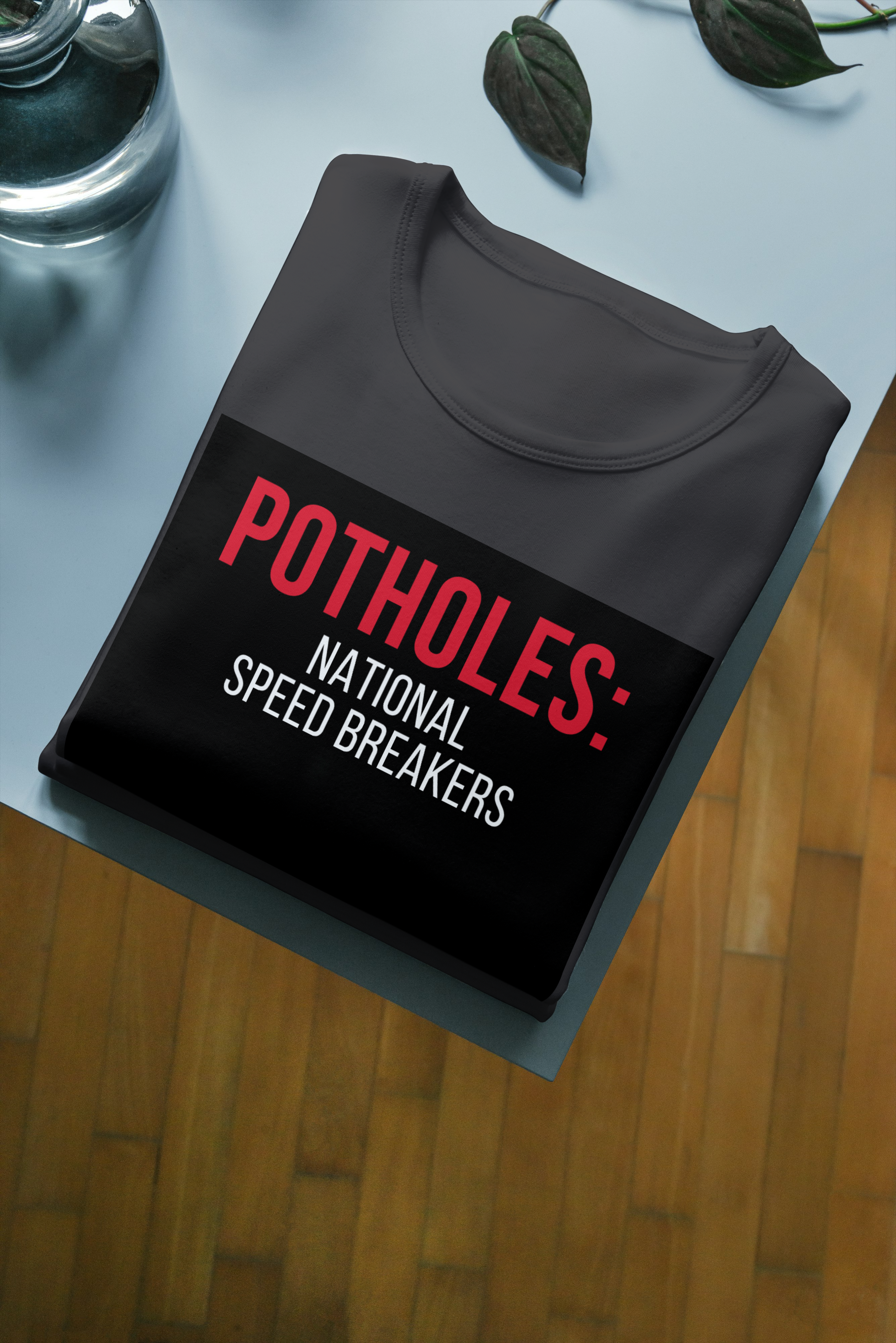 POTHOLES: NATIONAL SPEED BREAKERS BLACK Unisex Oversized Classic T-Shirt